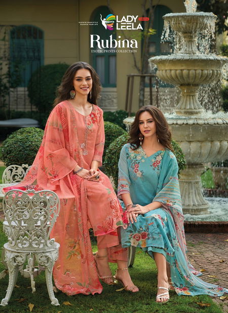 Rubina By Lady Leela Organza Printed Readymade Suits Wholesale Market In Surat Catalog